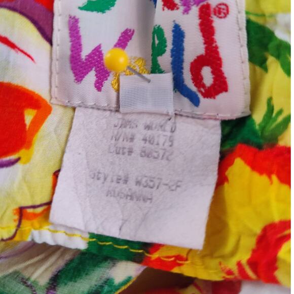 Vintage Jams World Floral Mini Dress Rosanna Print Sleeveless Pockets Juniors 7 - Picture 7 of 8